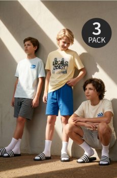 Трикотажні шорти 3 pack - різнобарвний
