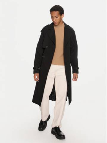 Hugo Тренч Merlyn2431 50516762 Чорний Relaxed Fit Hugo Тренч Merlyn2431 50516762 Чорний Relaxed Fit