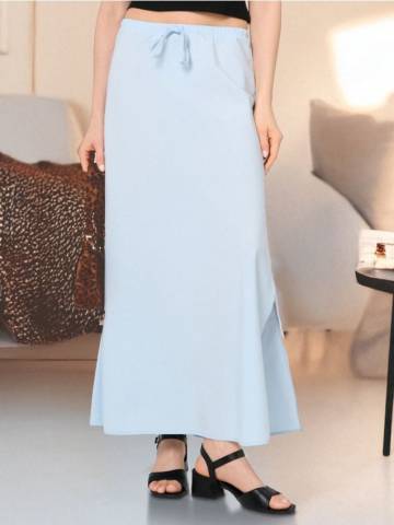 Мідіспідниця з завязкою - блакитний