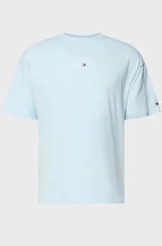 Мужская голубая футболка SS LOGO Голубой XL Tommy Hilfiger UM0UM03643