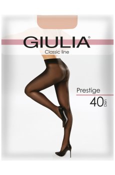 Классические колготки женские Giulia Prestige XXL без шортиков, 40 DEN, Daino, размер 6