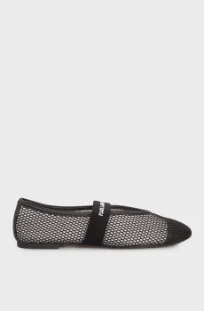 Женские черные балетки KARO Mesh Pump Черный 37 Karl Lagerfeld KL40125
