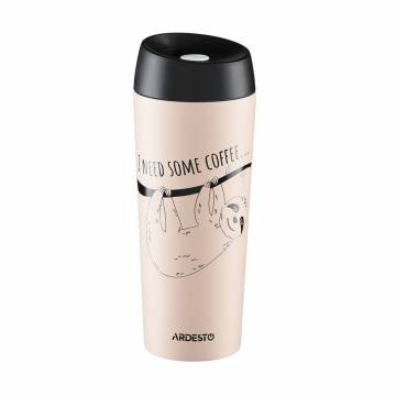 Термокружка Ardesto Coffee Time нержавеющая сталь, бежевая, 450 мл (AR2645DBE) Термокружка Ardesto Coffee Time нержавеющая сталь, бежевая, 450 мл (AR2645DBE)