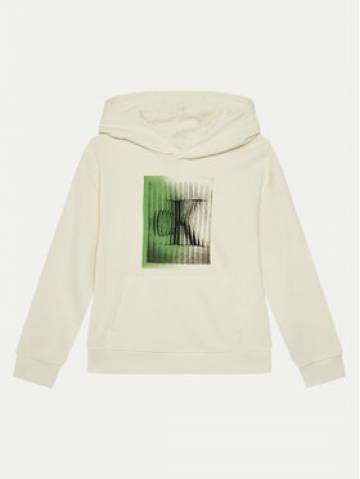 Calvin Klein Jeans Світшот IB0IB02380 Бежевий Relaxed Fit Calvin Klein Jeans Світшот IB0IB02380 Бежевий Relaxed Fit