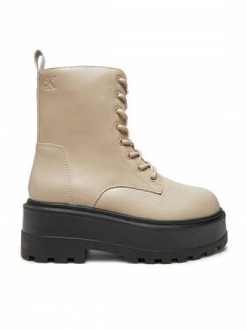 Calvin Klein Jeans Черевики туристичні Flatform YW0YW01535 Бежевий Calvin Klein Jeans Черевики туристичні Flatform YW0YW01535 Бежевий