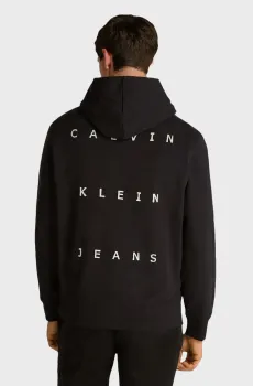 Мужское черное худи STAMP BACK GRAPHIC Черный S Calvin Klein Jeans J30J327318