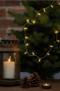 Новорічні гірлянди - білий