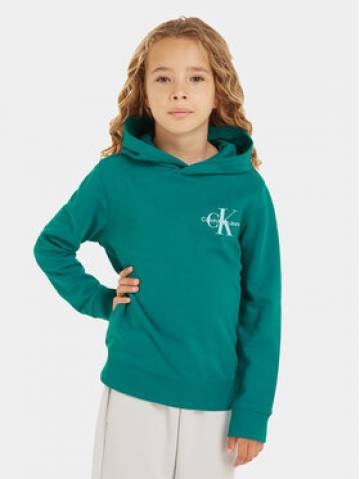 Calvin Klein Jeans Світшот Small Monogram IU0IU00266 Зелений Regular Fit Calvin Klein Jeans Світшот Small Monogram IU0IU00266 Зелений Regular Fit