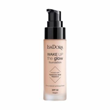 Тональная основа для лица IsaDora Wake Up The Glow Foundation, SPF 50, 1C, 30 мл Тональная основа для лица IsaDora Wake Up The Glow Foundation, SPF 50, 1C, 30 мл