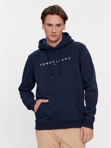 Tommy Jeans Світшот Linear Logo DM0DM17985 Cиній Regular Fit Tommy Jeans Світшот Linear Logo DM0DM17985 Cиній Regular Fit