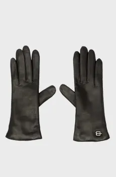 Женские черные кожаные перчатки Черный 7 Baldinini F3B030XXNAPT;0000