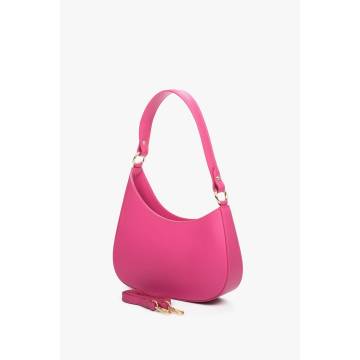 Сумка шкіряна на плече рожева Estro ER00111582