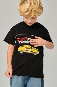 Футболка з принтом Hot Wheels - чорний