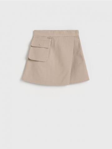 Reserved - GIRLS` SKIRT - бежевий - 037BG-08X Reserved - GIRLS` SKIRT - бежевий - 037BG-08X