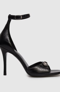 Черные кожаные босоножки City Uptown