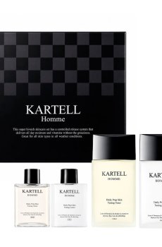 Набор для лица Bergamo Kartel Homme (тонер, 150 мл + эмульсия, 150 мл + тонер, 30 мл + эмульсия, 30 мл)