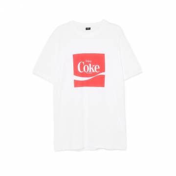 Cropp - Біла футболка з принтом Coca-Cola - білий Cropp - Біла футболка з принтом Coca-Cola - білий