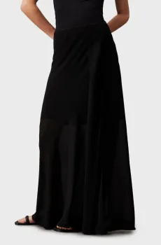 Женская черная юбка GEORGETTE ANKLE Черный M Calvin Klein K20K207166