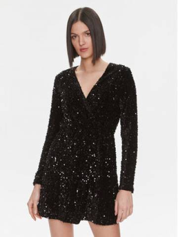 Liu Jo Коктейльна сукня MF3253 J4591 Чорний Regular Fit Liu Jo Коктейльна сукня MF3253 J4591 Чорний Regular Fit