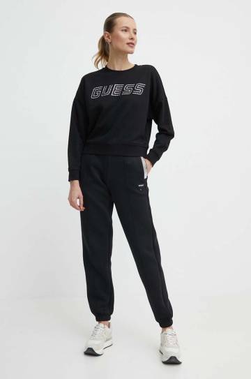 Кофта Guess SKYLAR женская цвет чёрный с аппликацией V4GQ07 K8802 Кофта Guess SKYLAR женская цвет чёрный с аппликацией V4GQ07 K8802