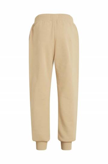 Детские хлопковые штаны Calvin Klein Jeans MONOGRAM LOGO цвет бежевый однотонные IU0IU00285 Детские хлопковые штаны Calvin Klein Jeans MONOGRAM LOGO цвет бежевый однотонные IU0IU00285