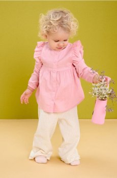 Бавовняна блузка - рожевий