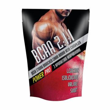 Аминокислота Power Pro BCAA 2-1-1, в порошке, со вкусом клюквы, 500 г Аминокислота Power Pro BCAA 2-1-1, в порошке, со вкусом клюквы, 500 г