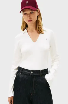 Женское белое поло MODERN CODY Белый XS Tommy Hilfiger WW0WW47850