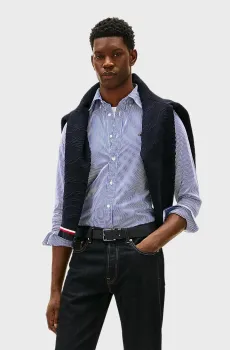 Мужская рубашка в полоску CLASSIC Разноцветный L Tommy Hilfiger MW0MW41403