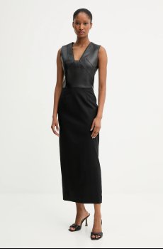 Платье с примесью шерсти BOSS Drumialda