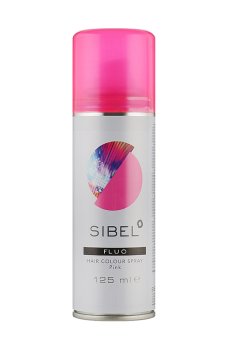 Цветной спрей для волос Sibel Hair Colour Spray Fluo Pink, 125 мл