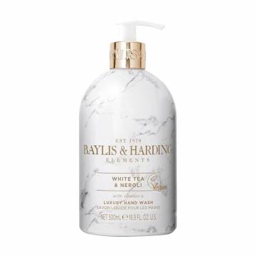 Жидкое мыло для рук Baylis & Harding Elements Luxury Hand Wash, White Tea & Neroli, 500 мл Жидкое мыло для рук Baylis & Harding Elements Luxury Hand Wash, White Tea & Neroli, 500 мл
