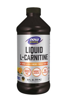 L-Карнитин NOW foods Liquid L-Carnitine 1000 мг, с цитрусовым вкусом, в жидкости, 473 мл