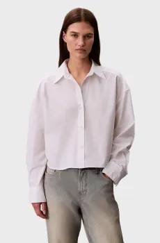 Женская белая рубашка Poplin Белый L Calvin Klein LV044E170G