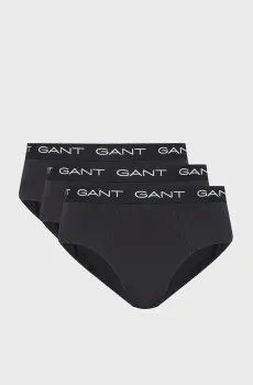 Мужские черные брифы (3 шт) Черный L Gant 900023001