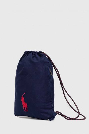 Детский рюкзак Polo Ralph Lauren цвет синий однотонный Детский рюкзак Polo Ralph Lauren цвет синий однотонный