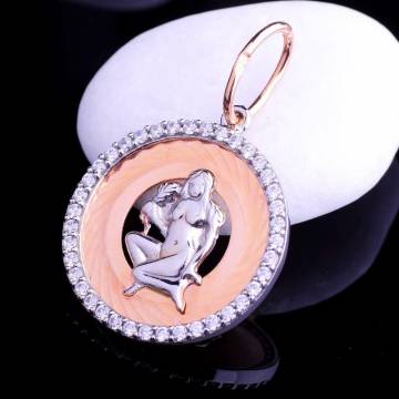 Подвеска "Знаки зодиака - Дева" с фианитами п01702дв Подвеска "Знаки зодиака - Дева" с фианитами п01702дв