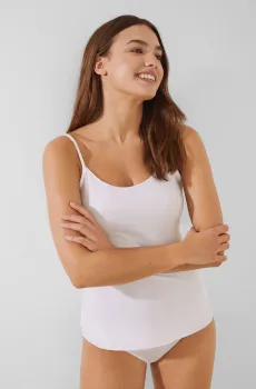 Женская белая майка Белый L womensecret 4331680