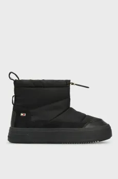 Женские черные дутики FLAG NYLON MINI SNOWBOOT Черный 36 Tommy Hilfiger FW0FW08334