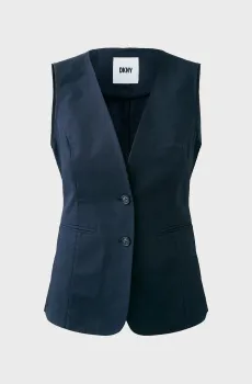 Женский черный жилет Черный 0 DKNY D2A4T031_BLK