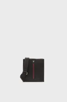 Мужская черная сумка TORINO CROSSBODY FLAT Черный ONESIZE Guess HMTOCSP6123