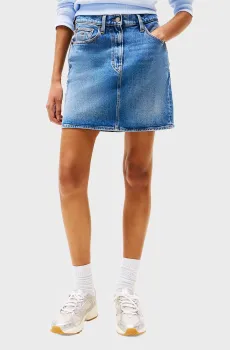Женская голубая джинсовая юбка MOM Голубой 25 Tommy Jeans DW0DW20136