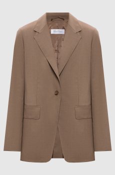 Коричневый жакет CIRCENSE из шерсти