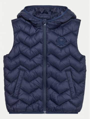 United Colors Of Benetton Жилет 2TWDGJ00G Cиній Regular Fit United Colors Of Benetton Жилет 2TWDGJ00G Cиній Regular Fit