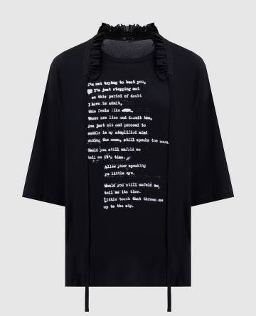 Черная футболка Agapi