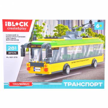 Конструктор IBLOCK Транспорт Тролейбус жовтий (PL-921-379) Конструктор IBLOCK Транспорт Тролейбус жовтий (PL-921-379)