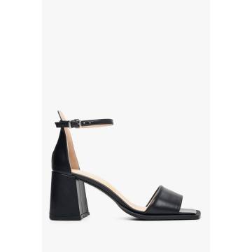 Босоніжки Ankle Strap шкіряні чорні Estro ER00112688 Босоніжки Ankle Strap шкіряні чорні Estro ER00112688