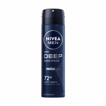Антиперспирант NIVEA MEN Deep Darkwood, спрей, 150 мл Антиперспирант NIVEA MEN Deep Darkwood, спрей, 150 мл
