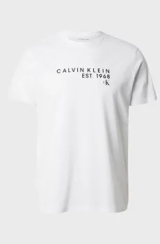 Мужская белая футболка 30S EU WHOLESALE Белый S Calvin Klein Jeans LV04RF800G