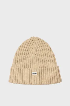 Мужская бежевая шапка Бежевый ONESIZE Sandro SHABO00841_Butter cream